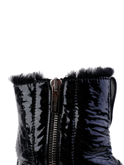 Excellent Jimmy Choo Black Leather Ankle Boots Size 36
