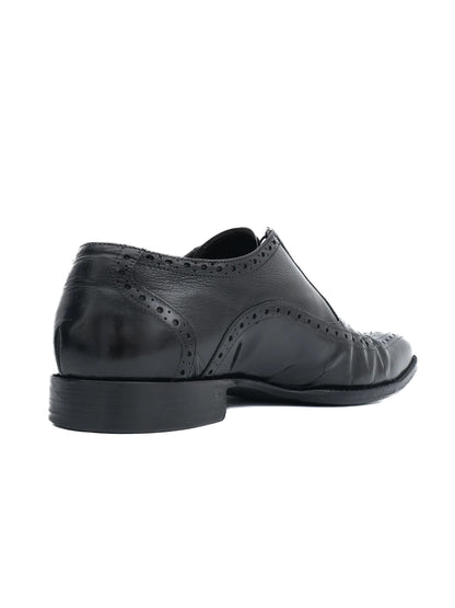 Excellent Paciotti Black Leather Brogue Shoes Size 41