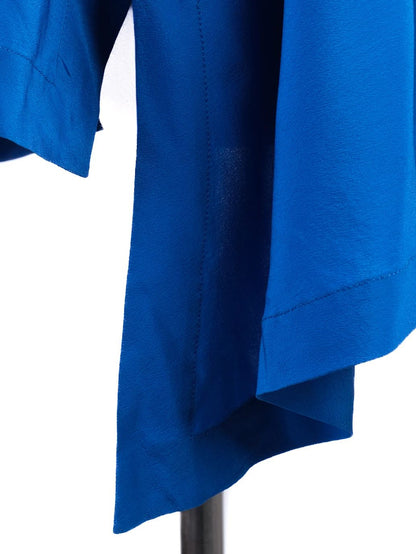 Excellent Stella McCartney Blue Silk Button-Up Shirt Women Size N/A