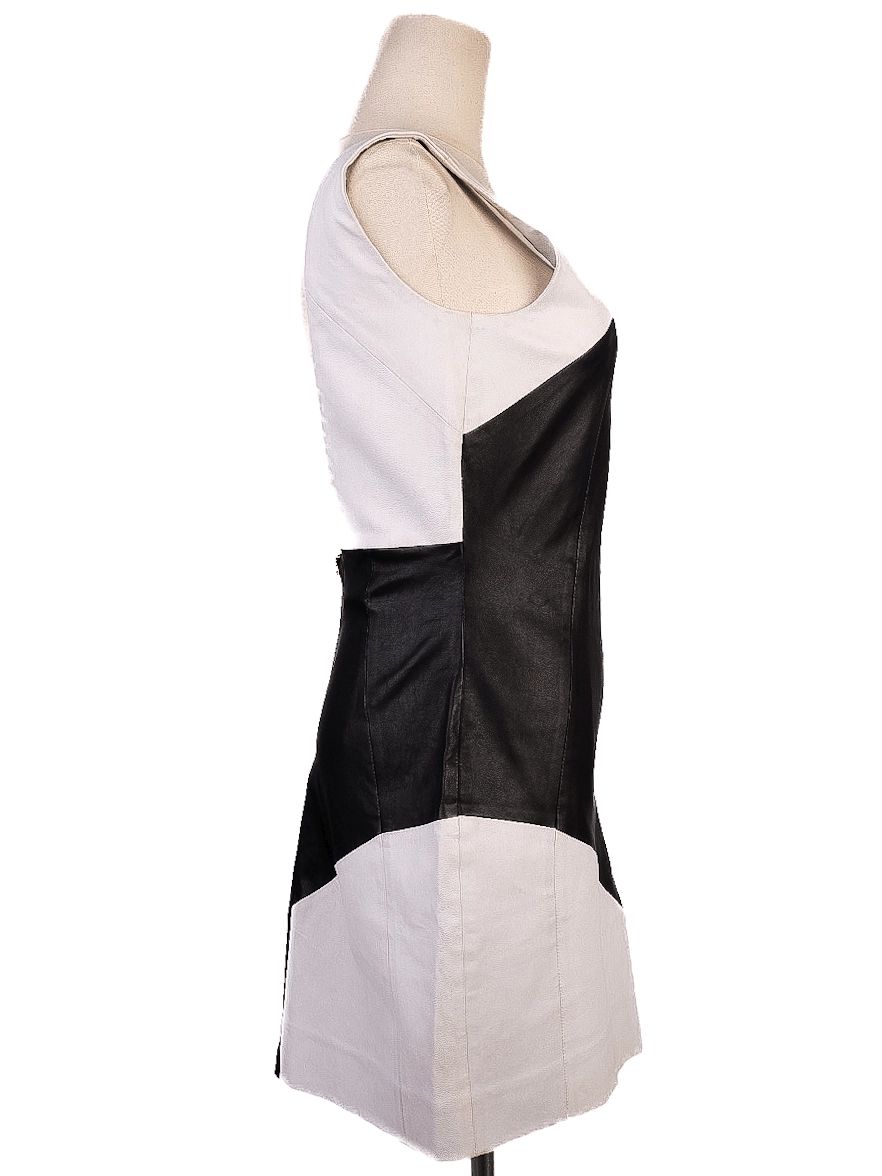 Good Simonetta Ravizza Black &amp; White Geometric Dress Size S