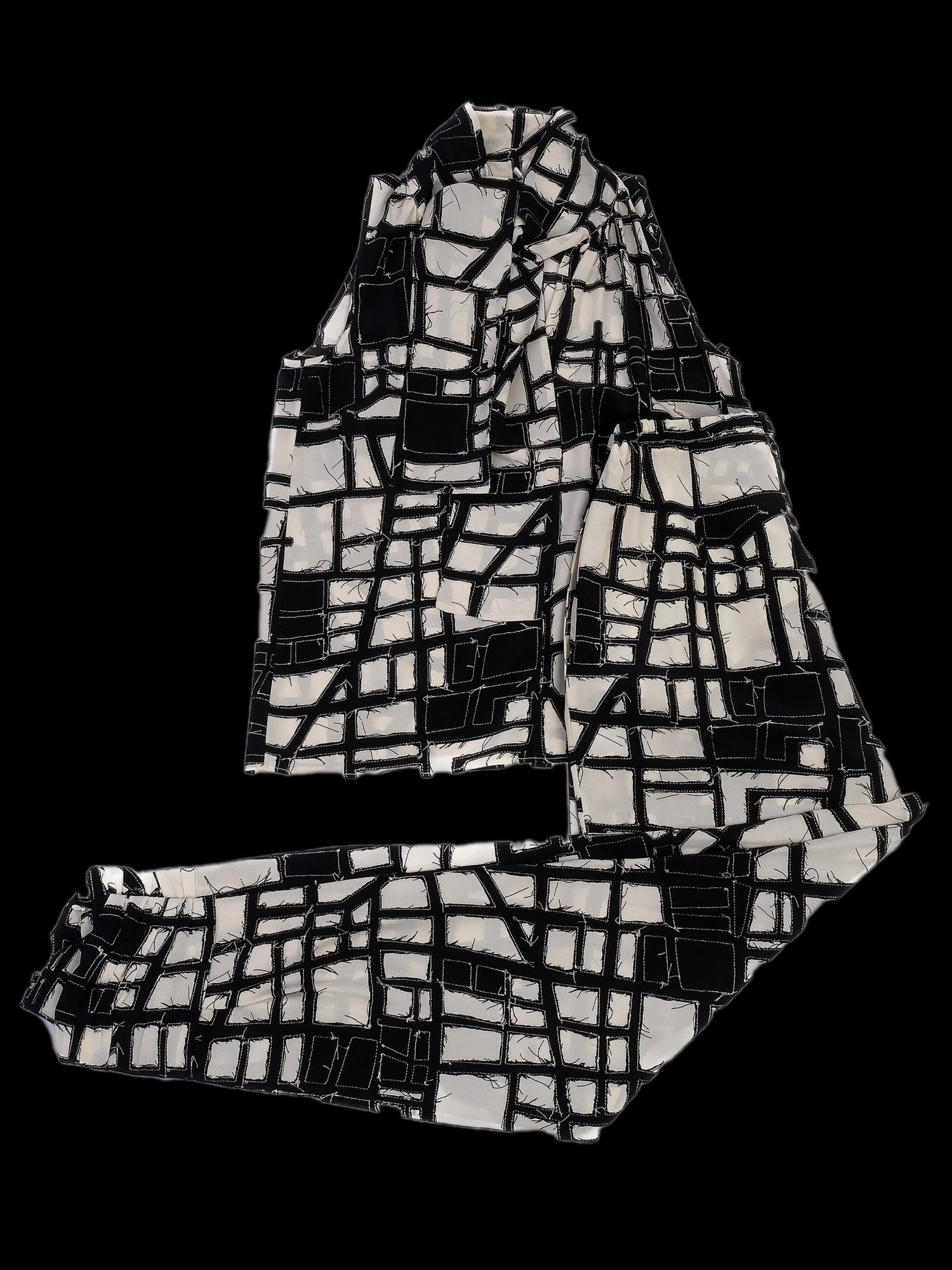 Max Mara Excellent Condition Geometric Silk Top Size S