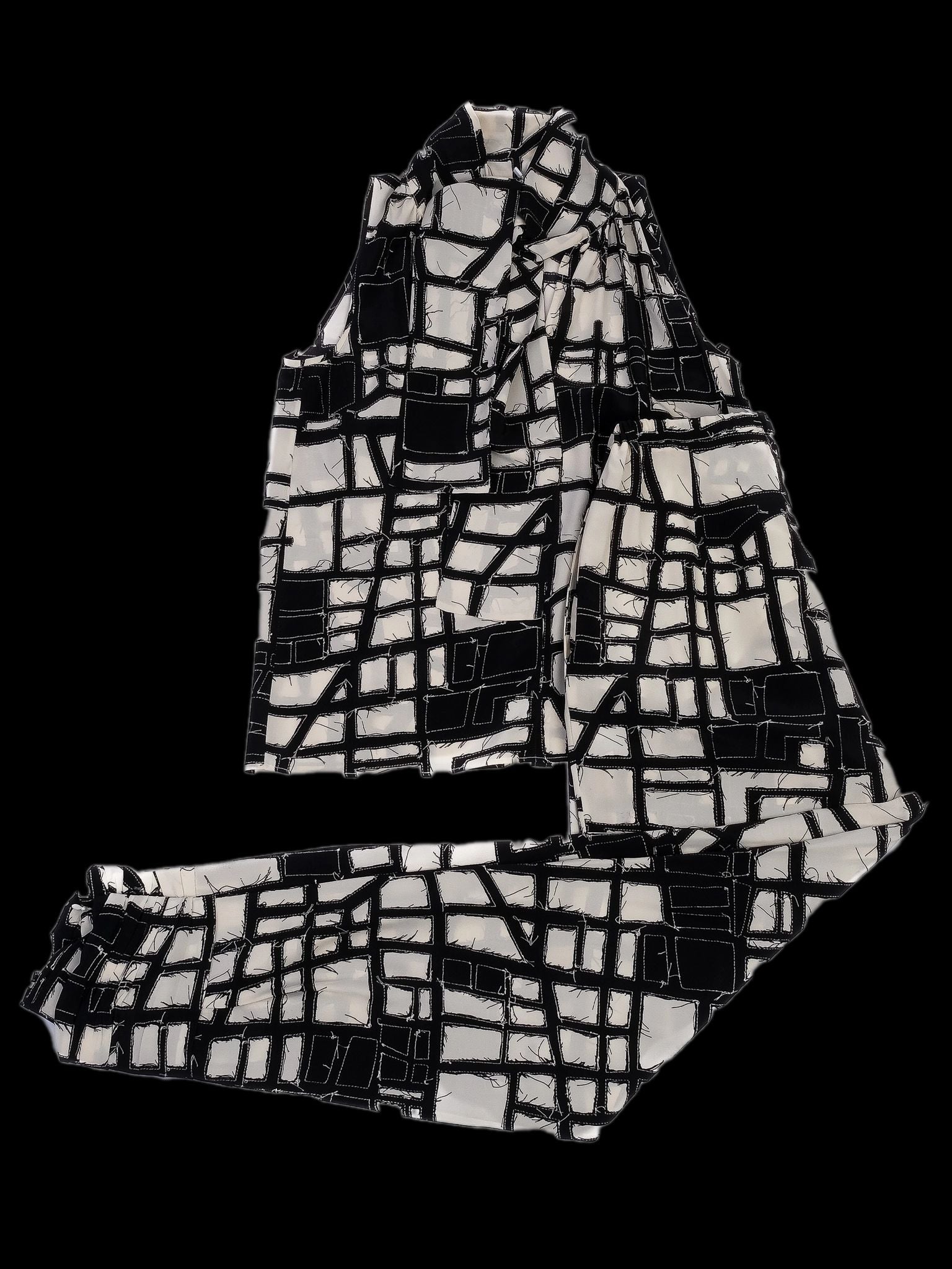 Max Mara Excellent Condition Geometric Silk Top Size S