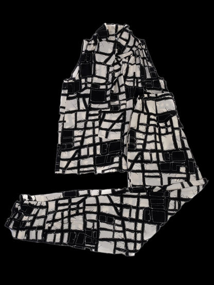 Max Mara Excellent Condition Geometric Silk Top Size S