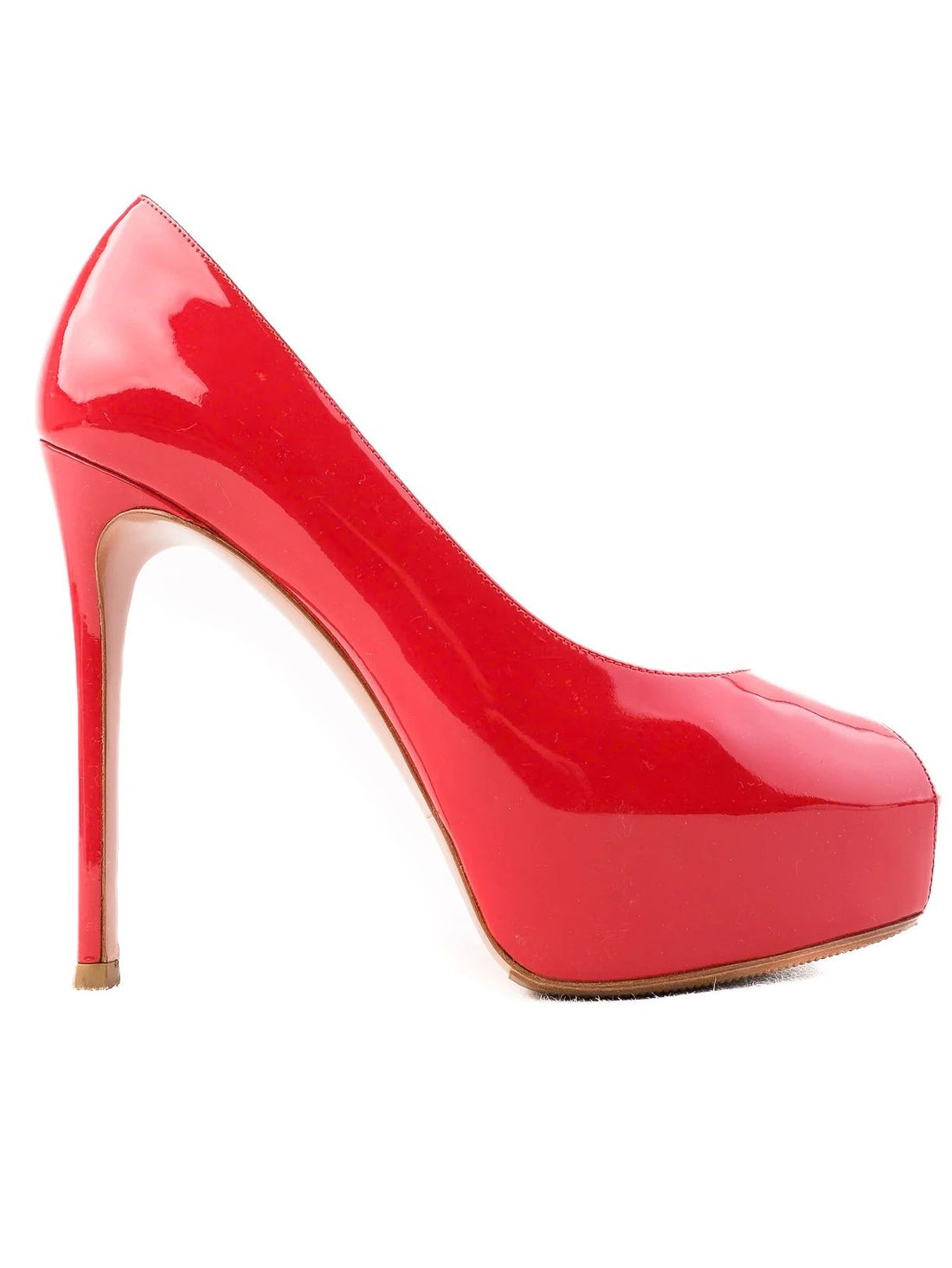 Excellent Gianvito Rossi Red Patent Leather High Heels Size 35
