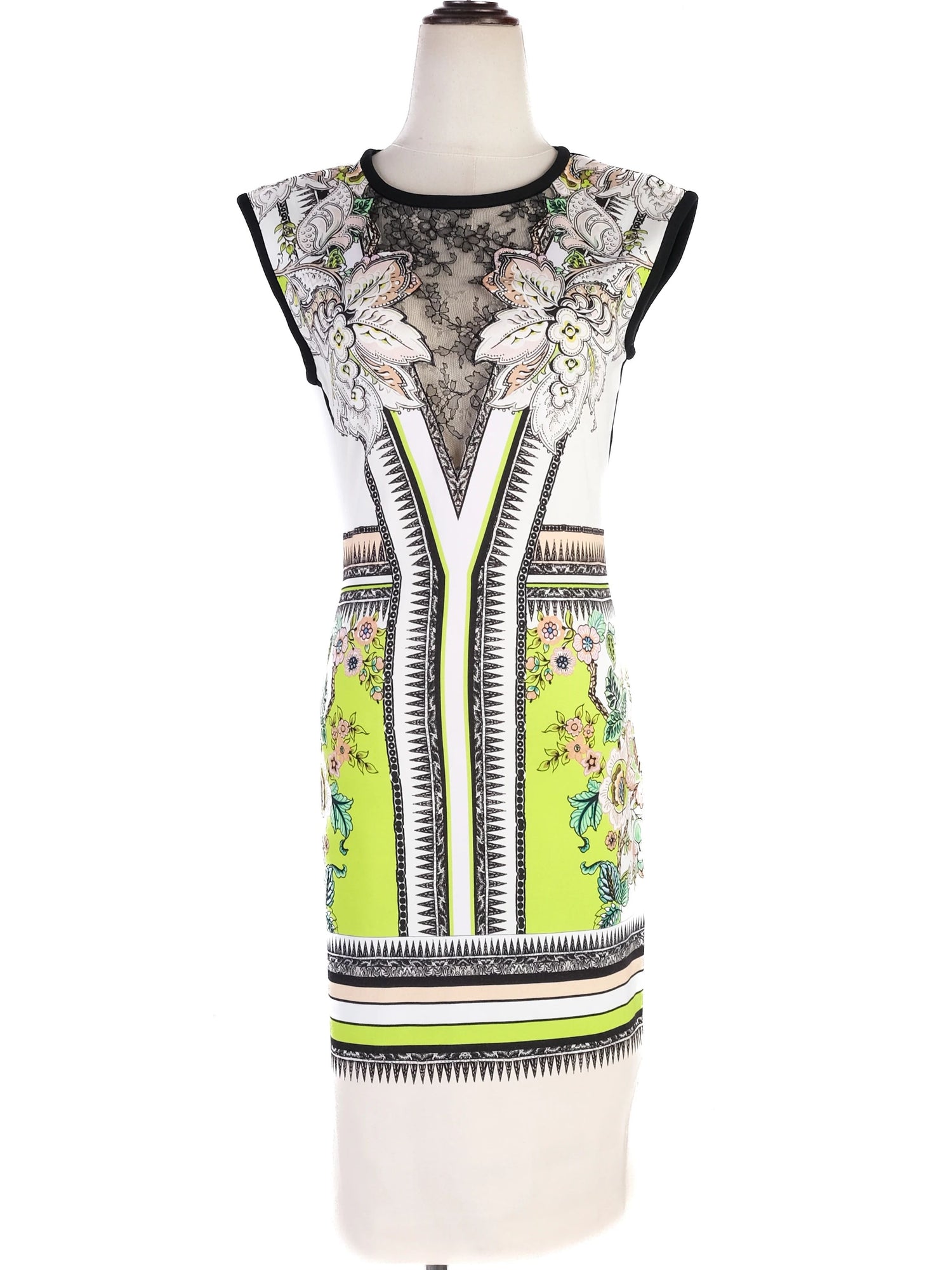 Excellent Roberto Cavalli Sleeveless Dress Size L Combined Viscose