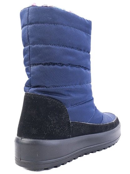 Excellent Jog Dog Blue Quilted Winter Boots Size 40 with Zip Closure