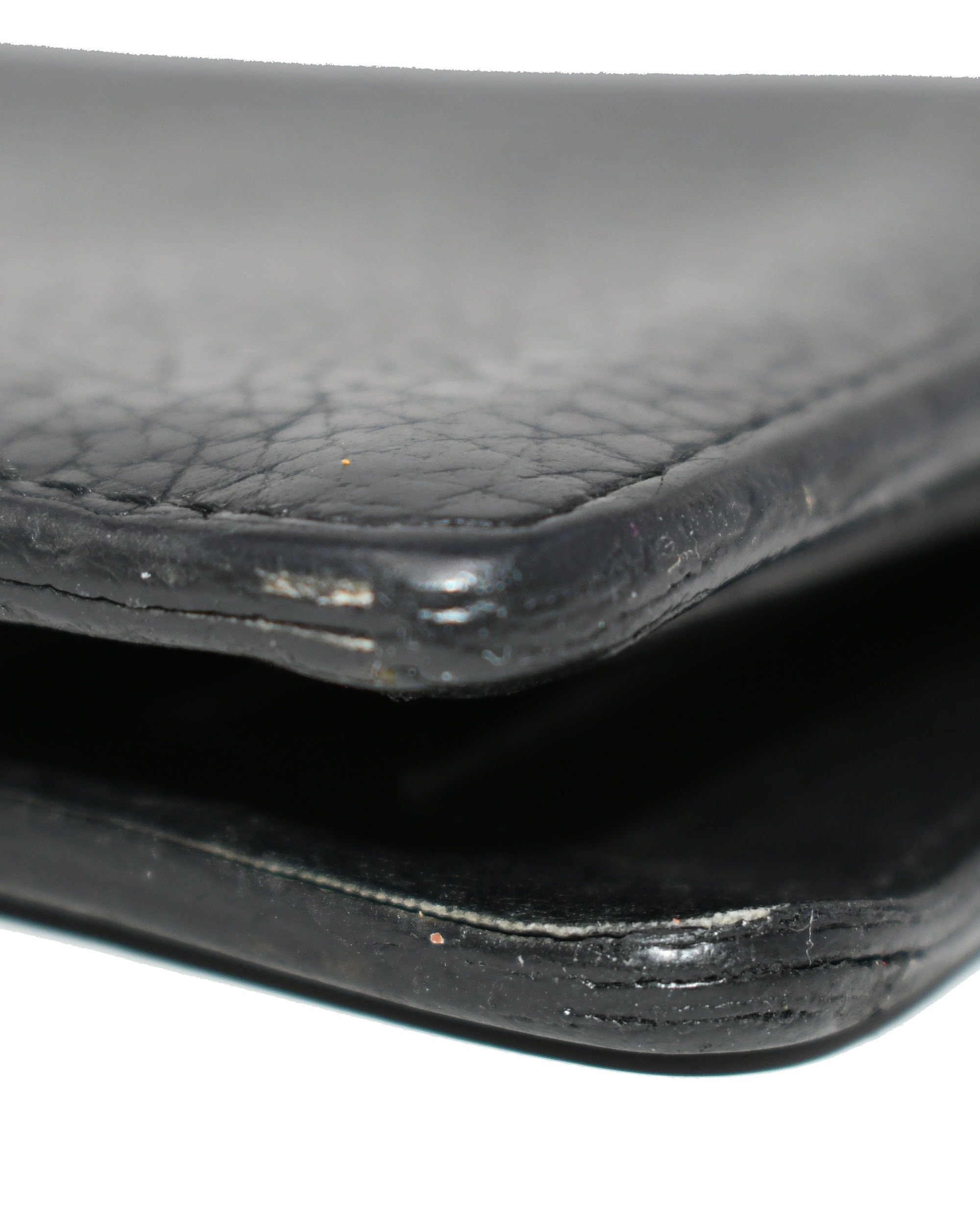 Louis Vuitton Brazza Wallet Black Taurillon
