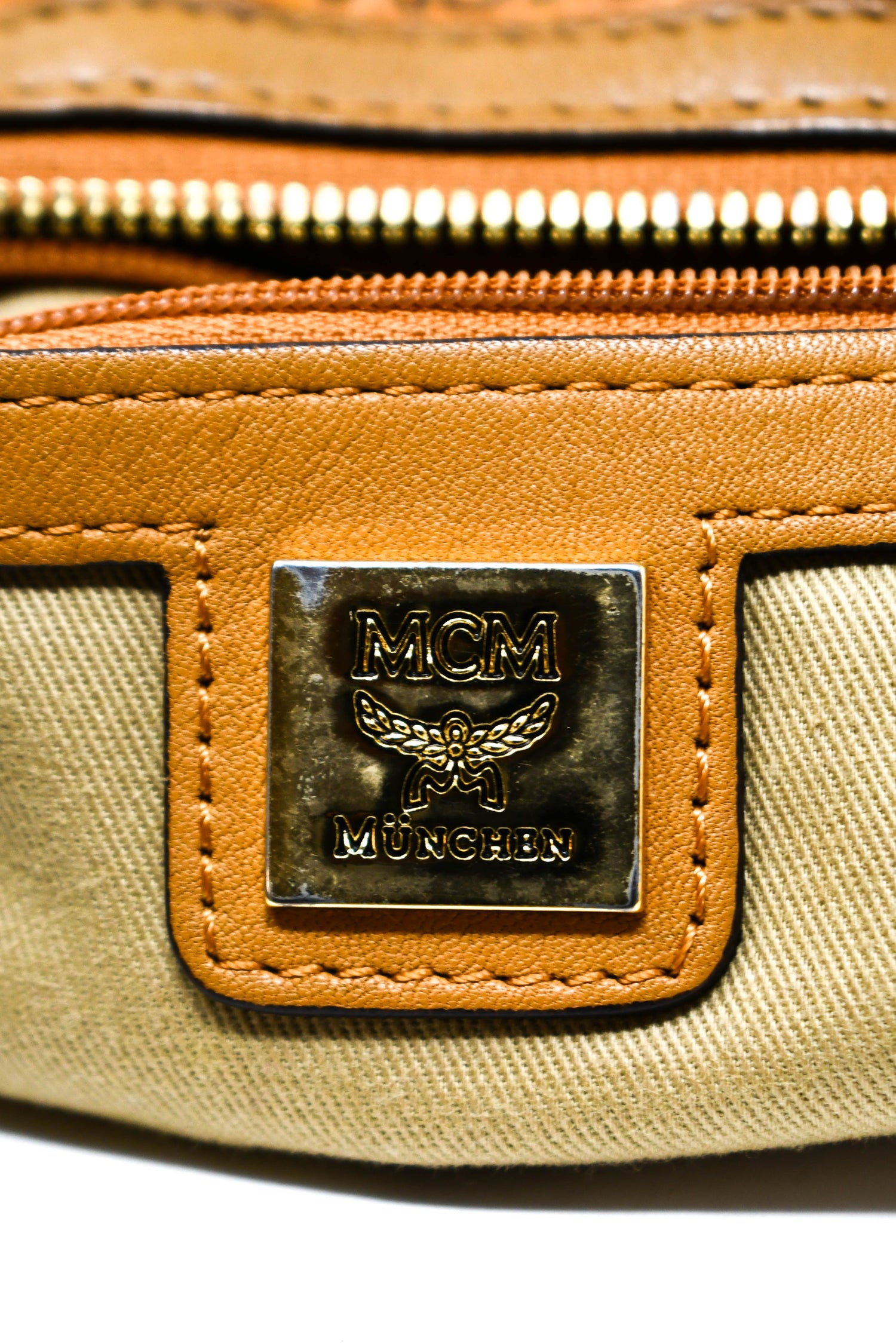 MCM 2Way Bag Cognac