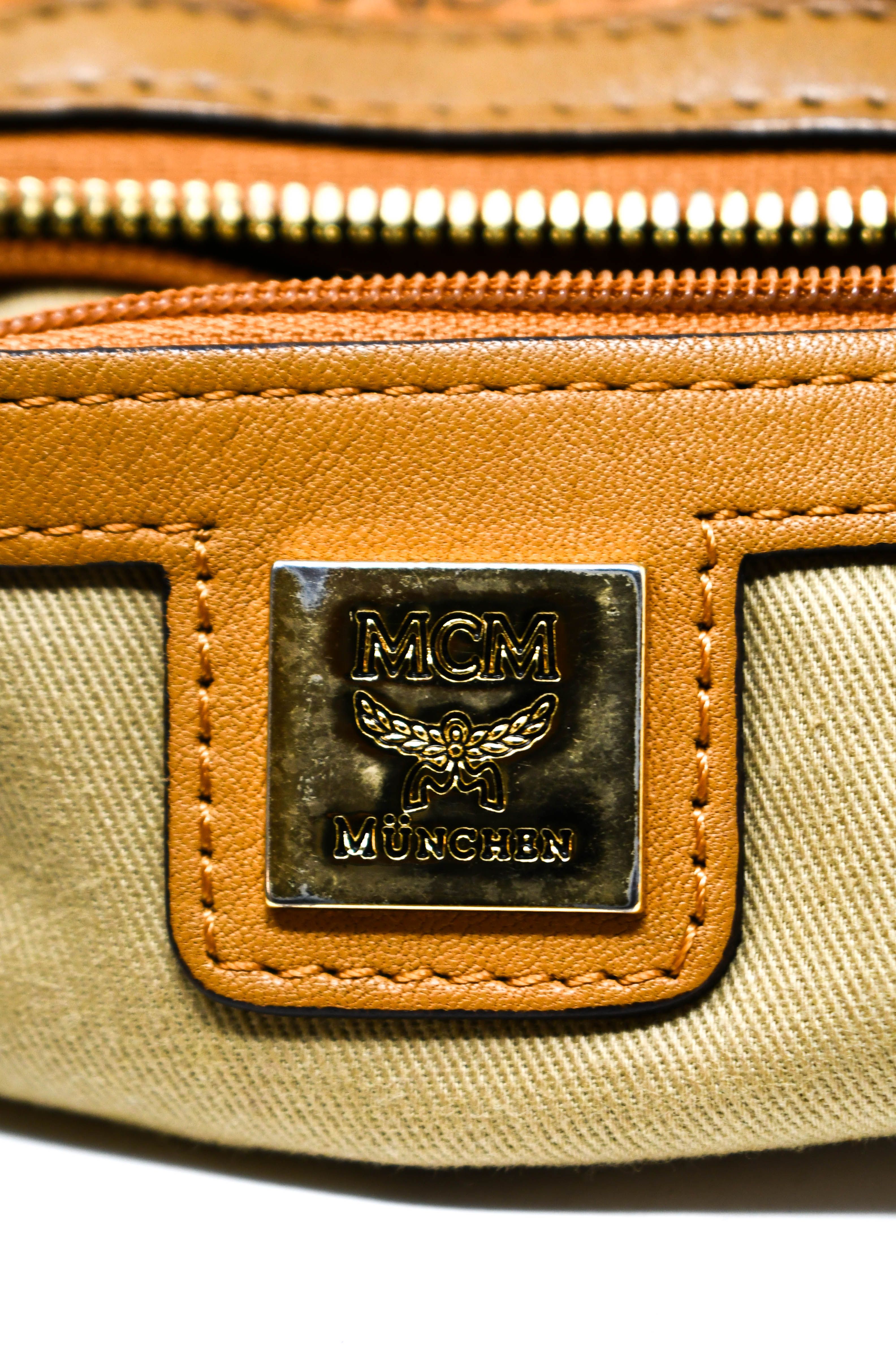 MCM 2Way Bag Cognac