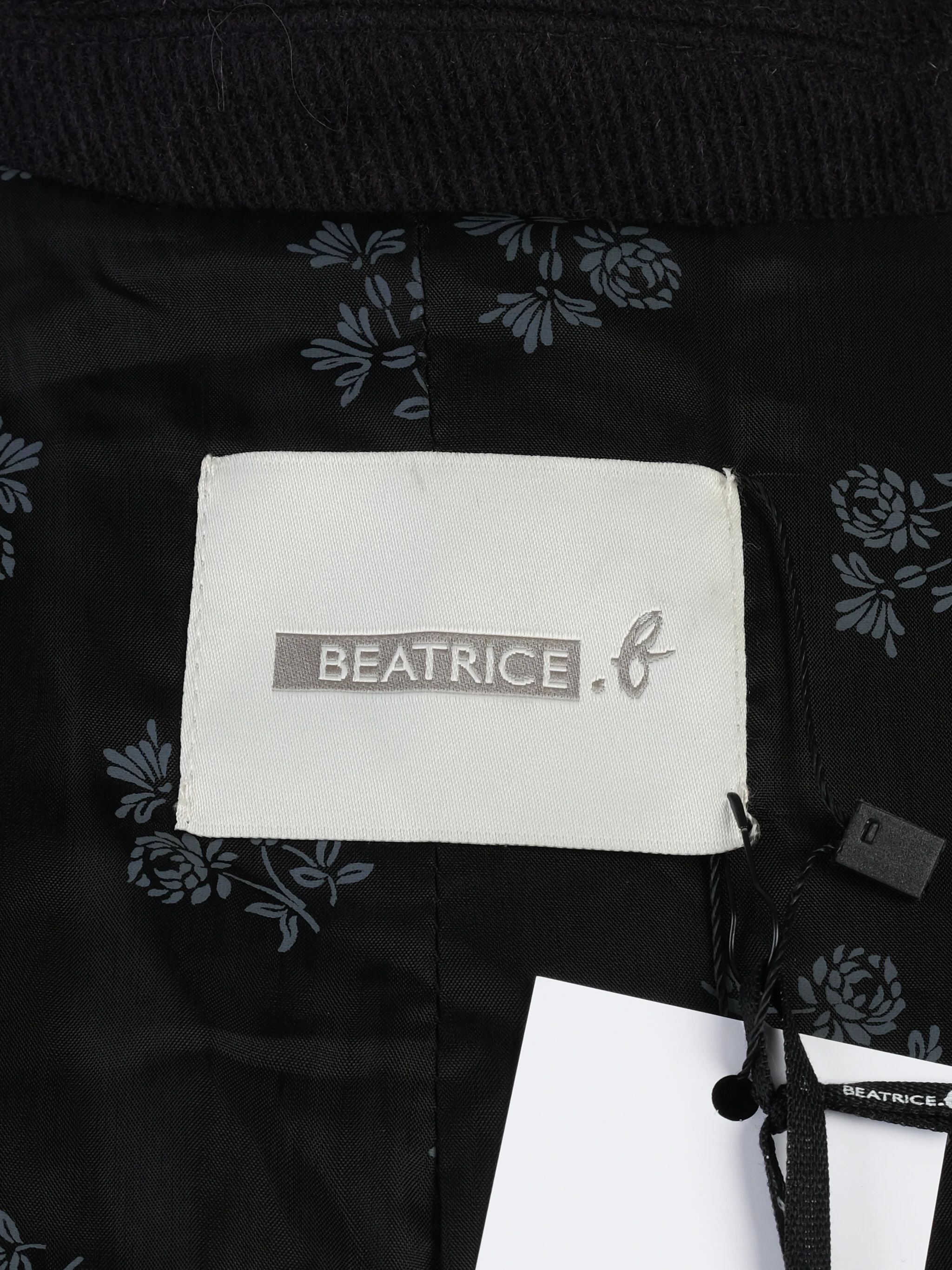 NEW Beatrice B. Long Blue Wool Coat Size S