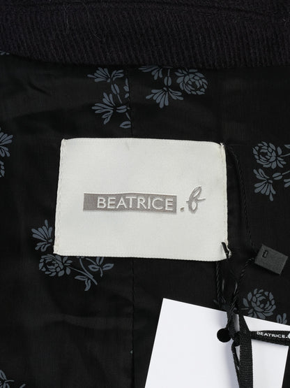 NEW Beatrice B. Long Blue Wool Coat Size S