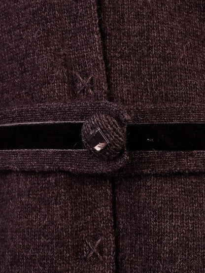 Excellent Liu Jeans Orange Wool Coat Size S with High Collar