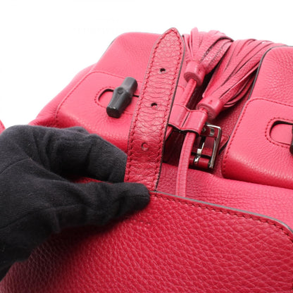 Gucci Bamboo Backpack Backpack Red Leather 370833