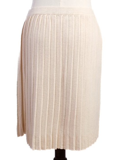 Excellent Philosophy Di Lorenzo Serafini White Wool Cardigan Set Size S