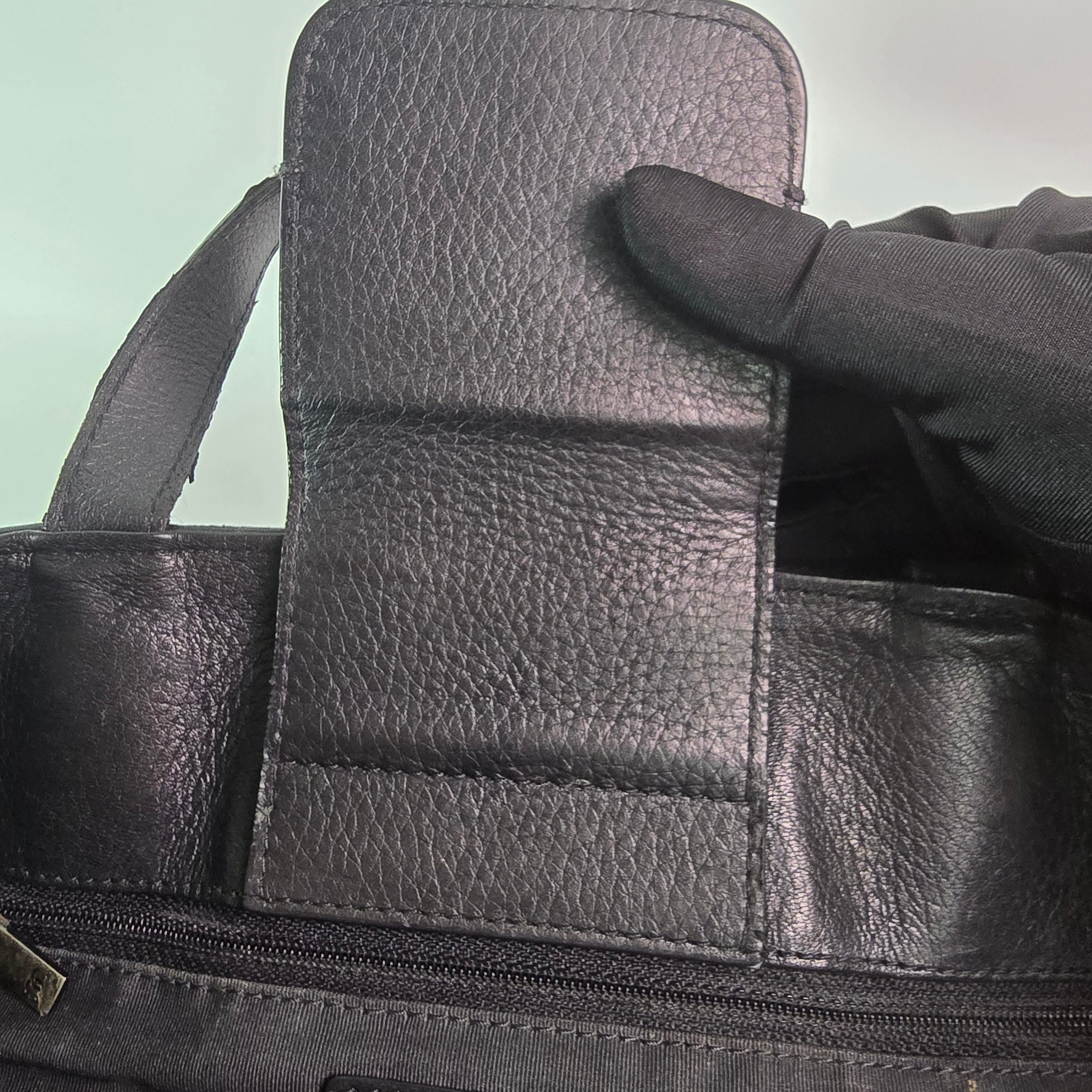 Chanel Turn-around Ligne Black Deerskin