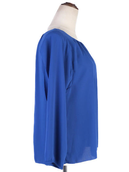 NEW By Malene Birger Blue Blouse Polyester XS with Relaxed Fit