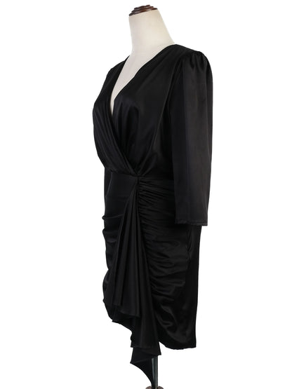 Excellent Flavio Castellani Black Polyester Dress Size M