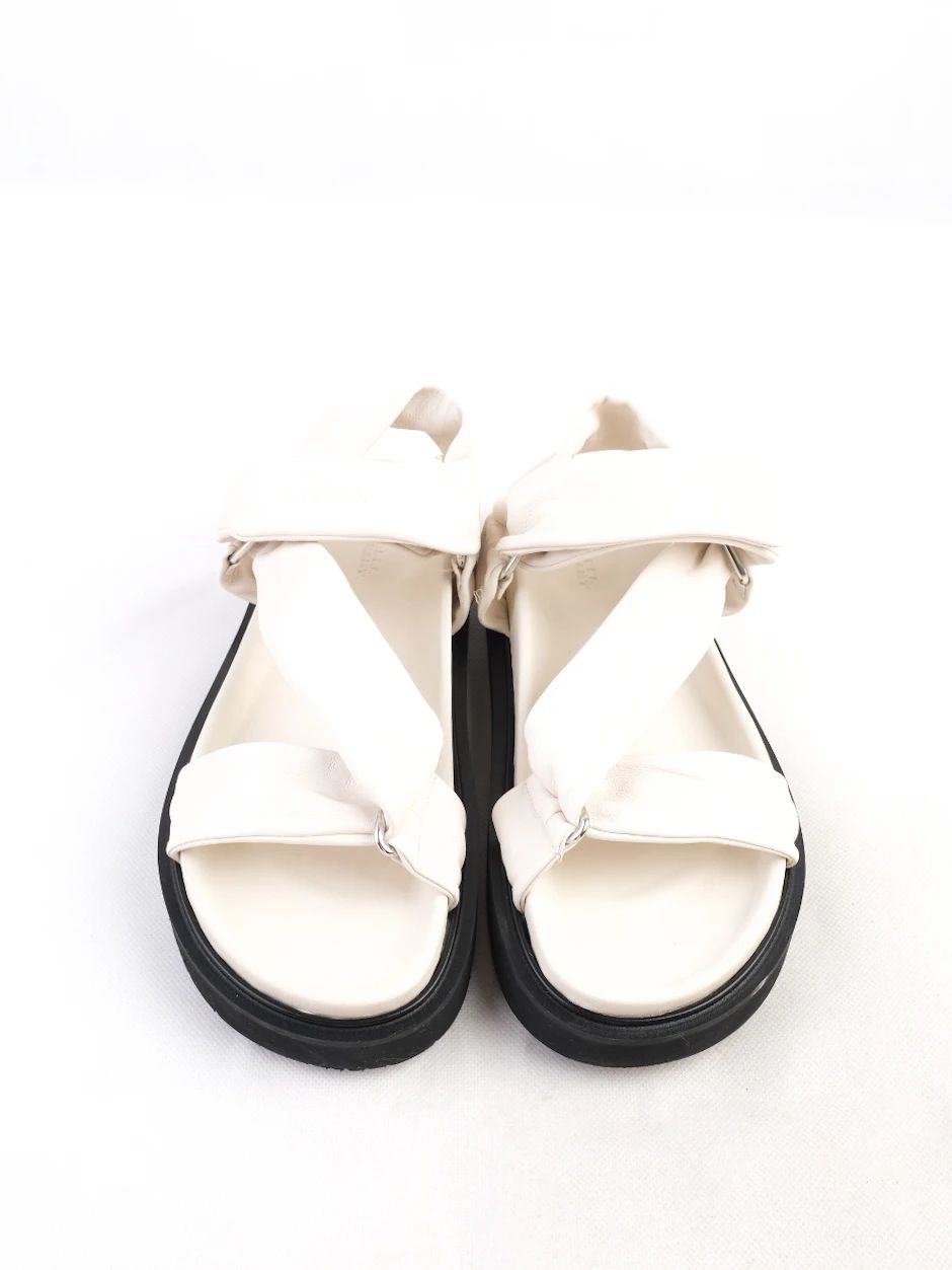 NEW Isabel Marant White Leather Sandals Size 41 Casual Style