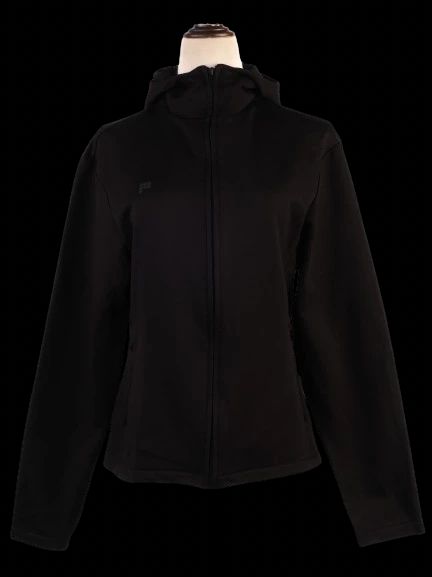 Excellent Pangaia Black Hooded Jacket Cotton Medium Size M