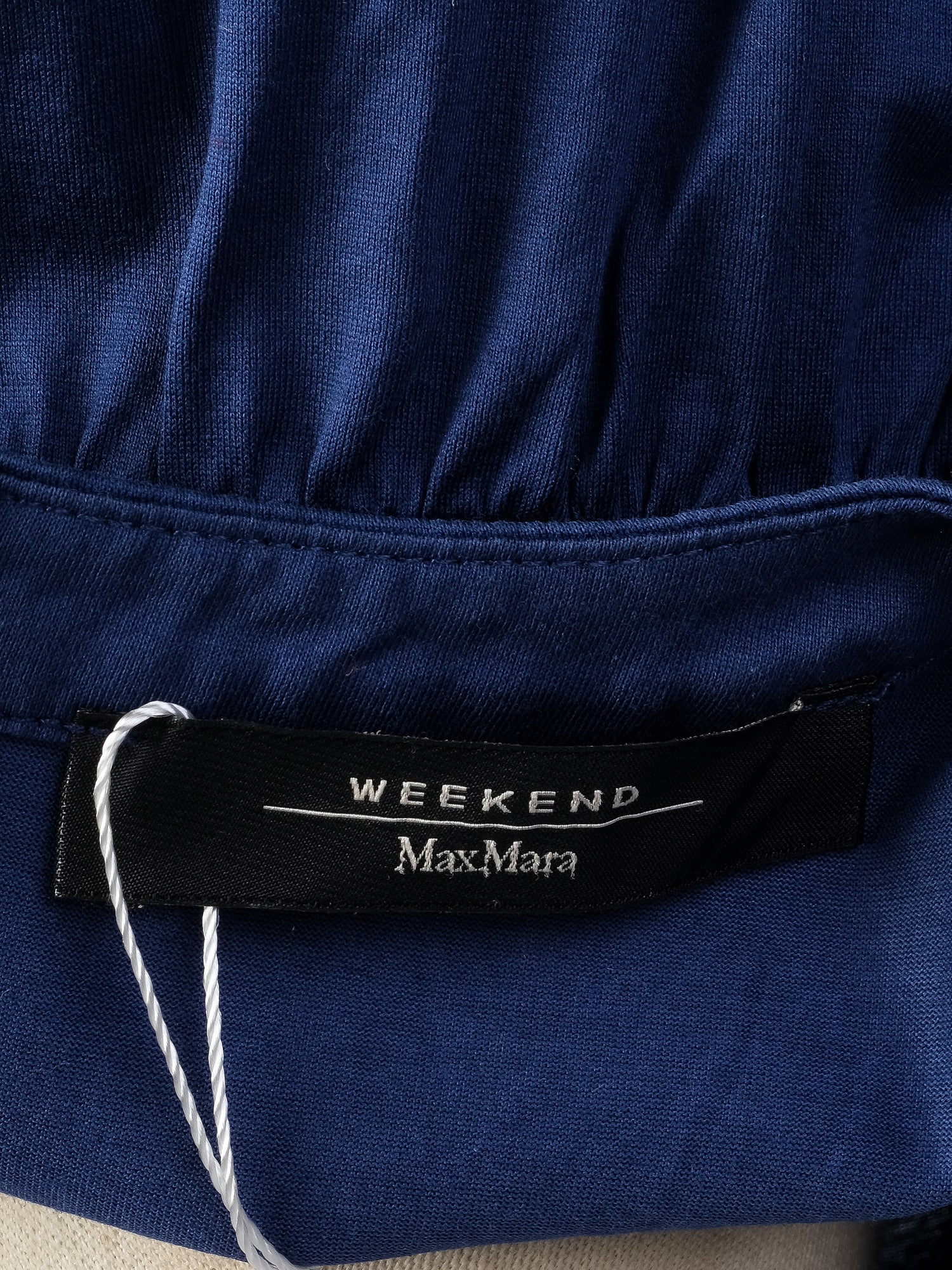 Excellent Weekend MaxMara Blue Cotton T-Shirt Size XS