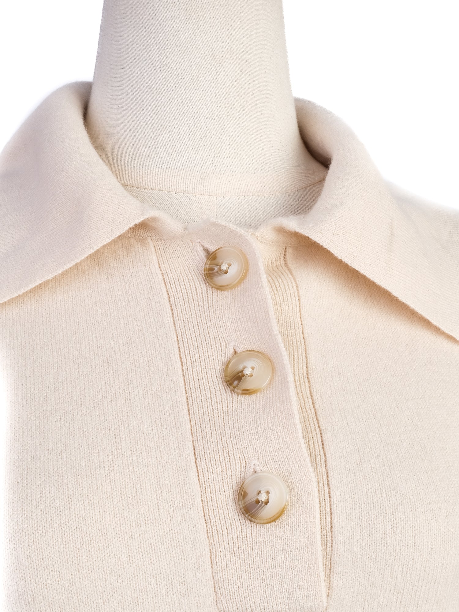 Excellent Loulou Studio White Cashmere Sweater Short Sleeve