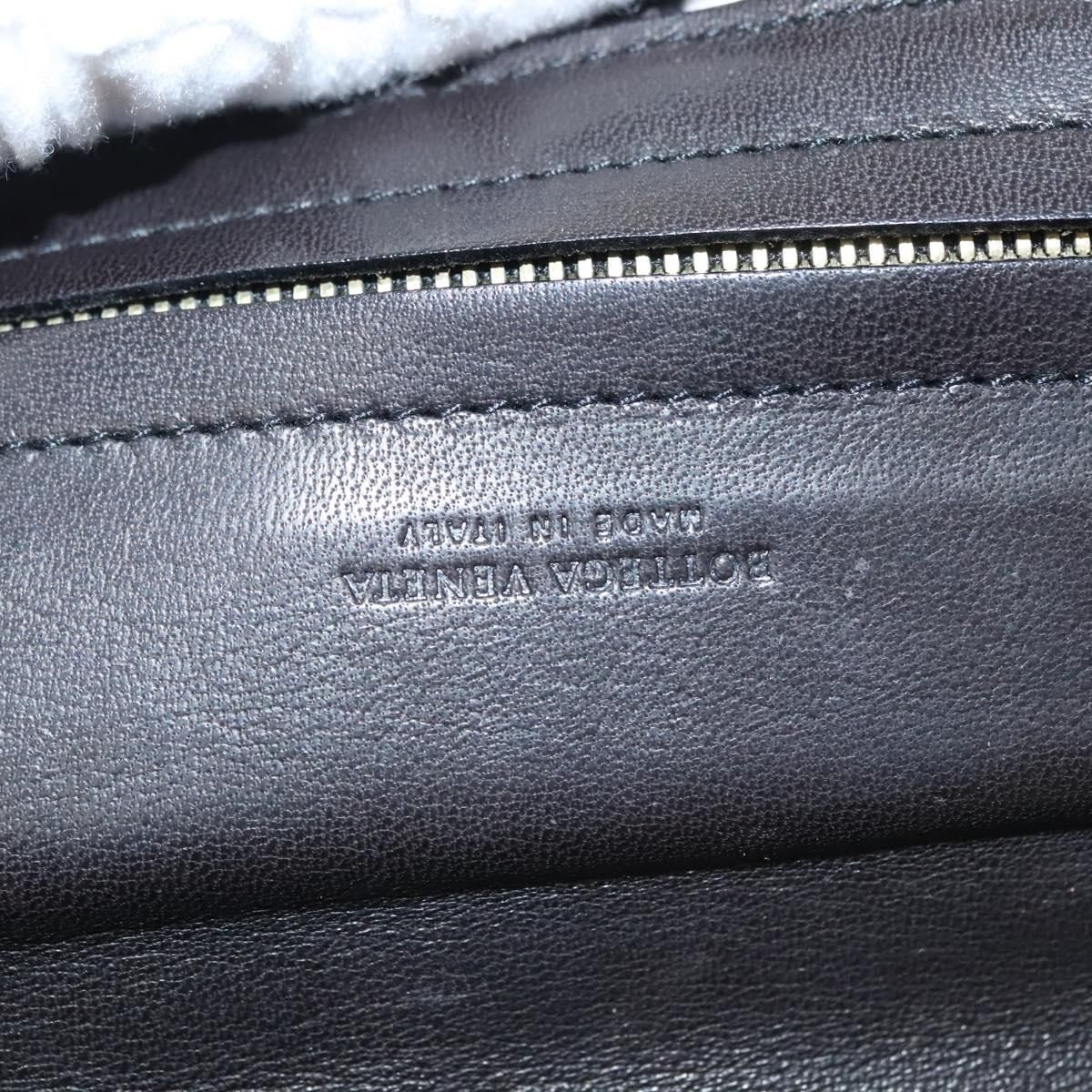 Bottega Veneta Pouch Leather Black Auth