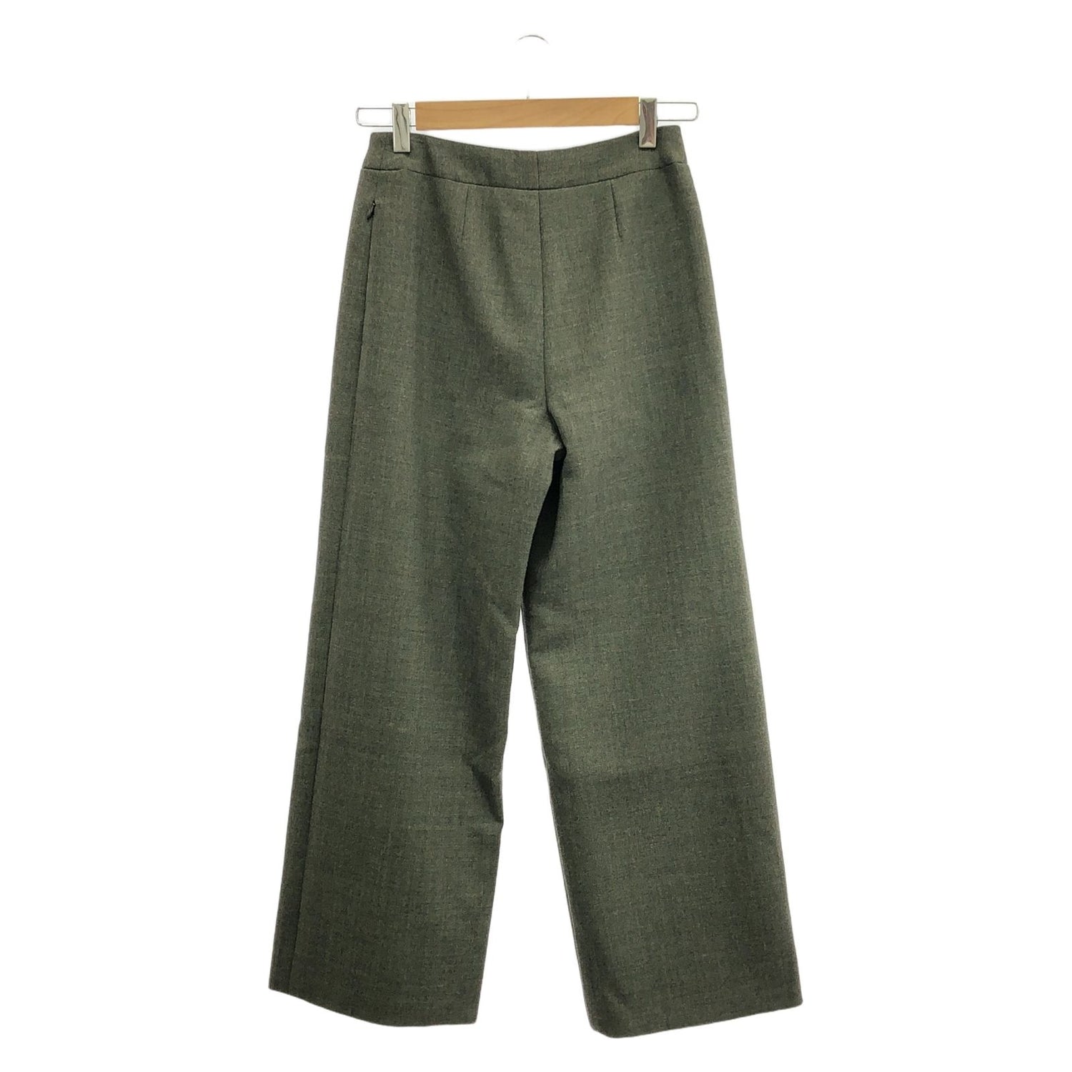 Chanel Green Pants Wool P 13903v 07978