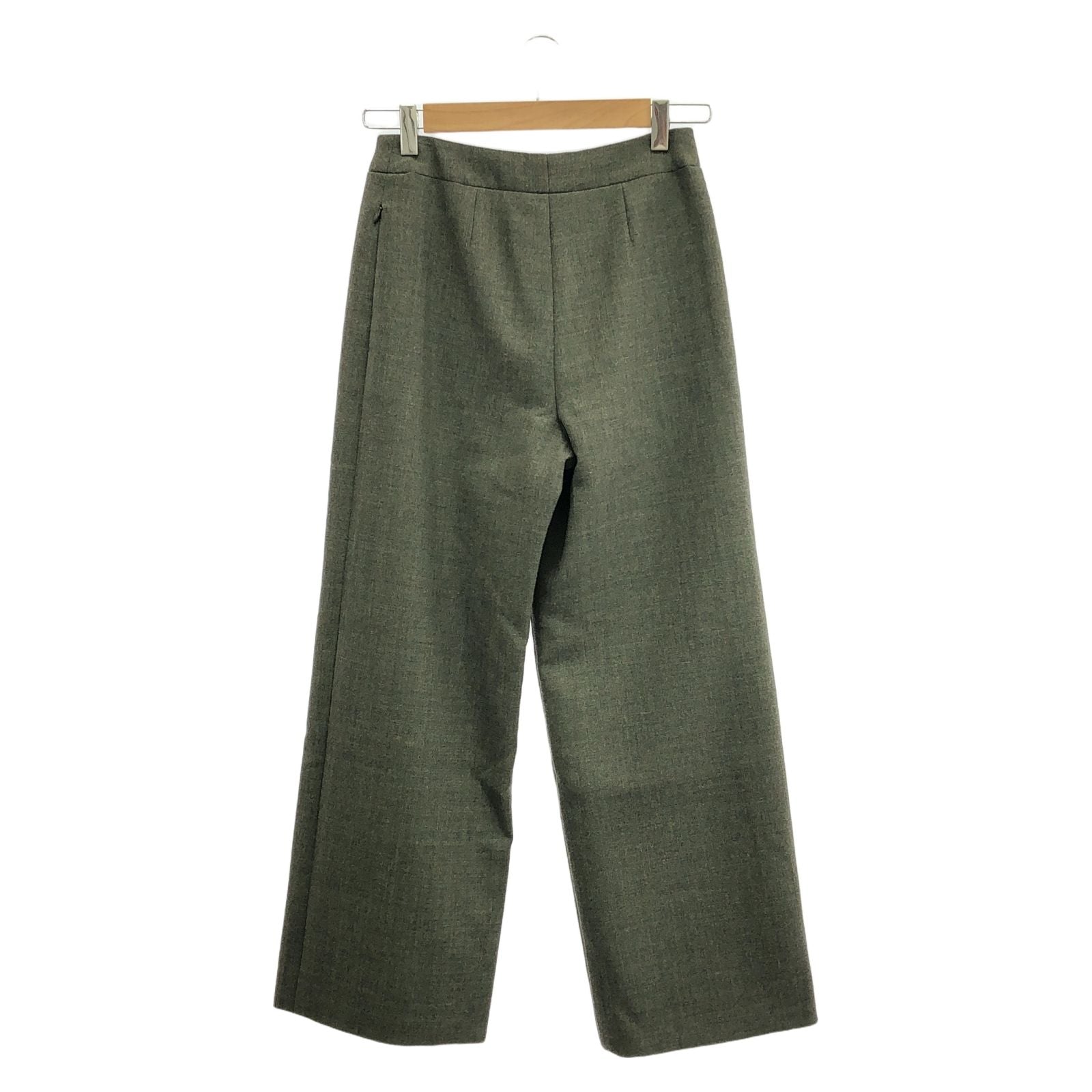 Chanel Green Pants Wool P 13903v 07978