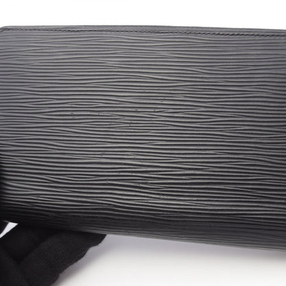 Louis Vuitton Zippy Wallet Black Around Long Wallet M 60072