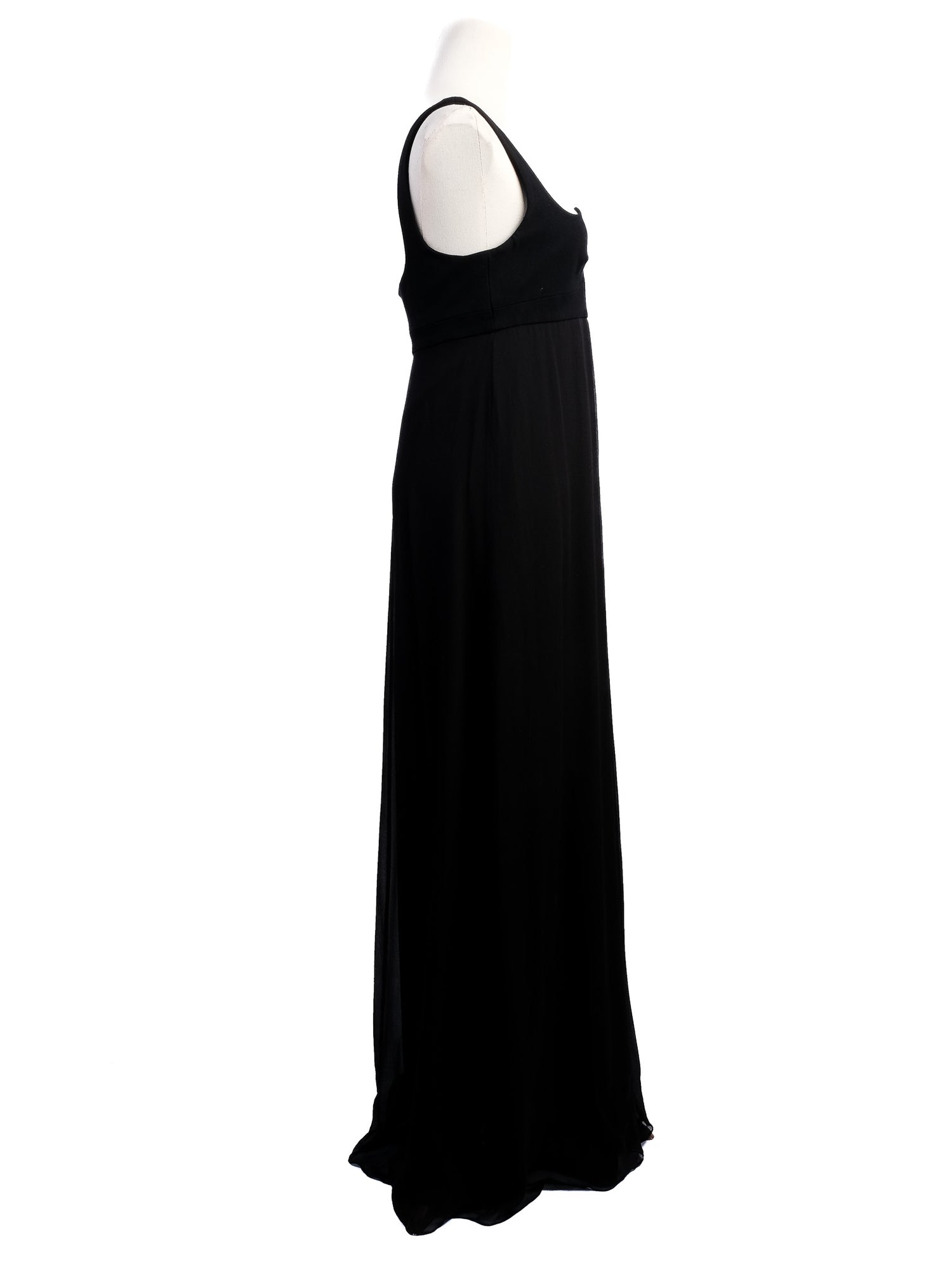 Excellent Diane von Furstenberg Black Silk Evening Gown
