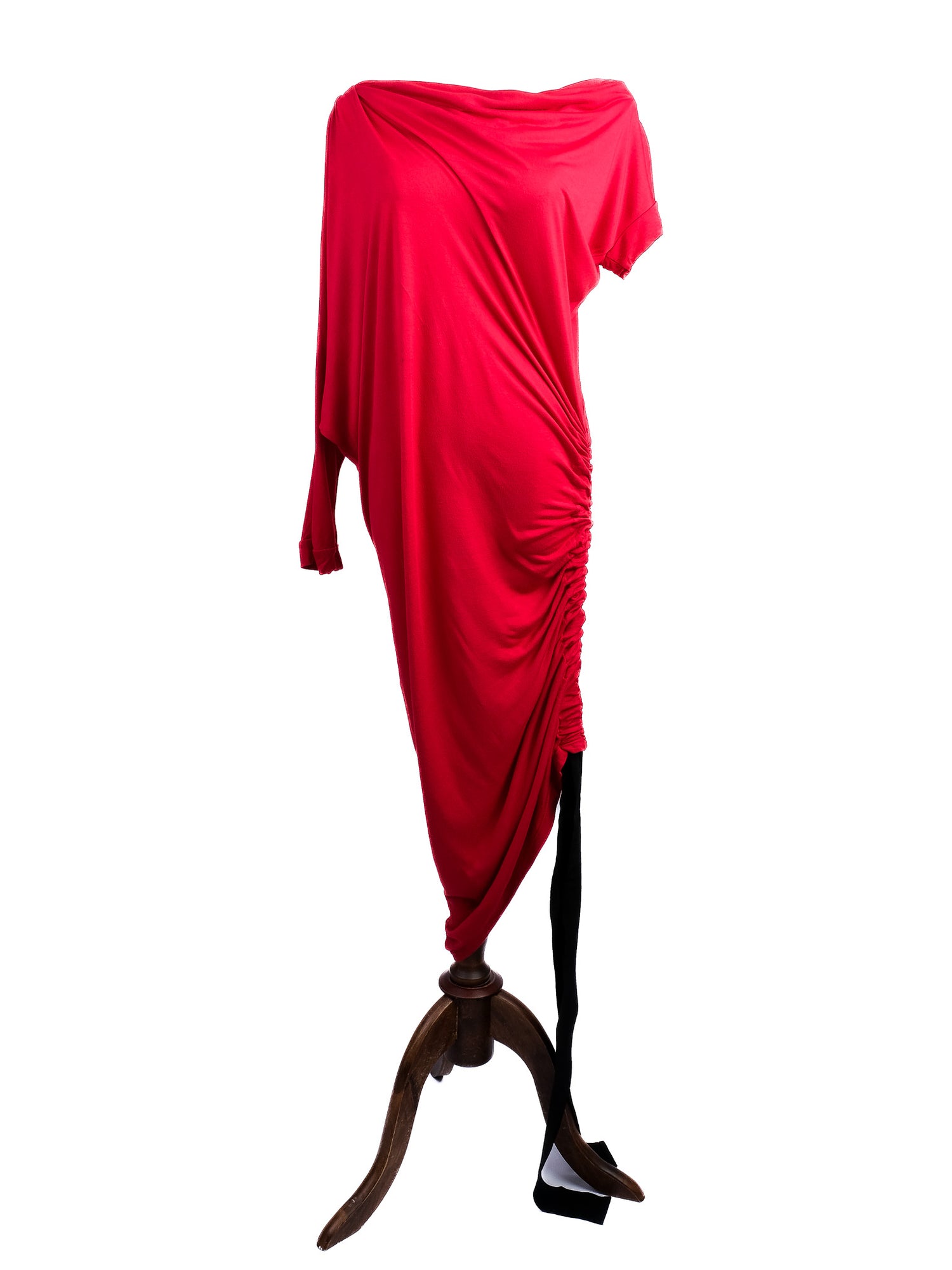 Excellent Gianfranco Ferr� Draped Red Dress Size L Viscose