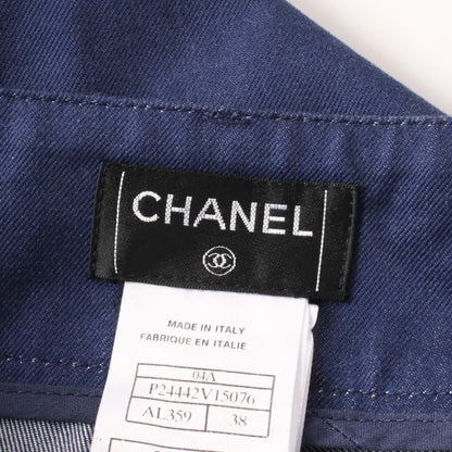 Chanel Blue Denim Pants Cotton P 24442v 15076