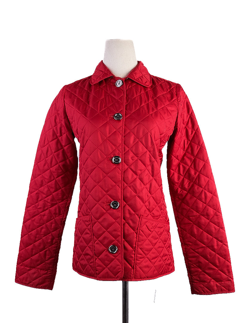Excellent Burberry Red Quilted Jacket Size 14 for Kids