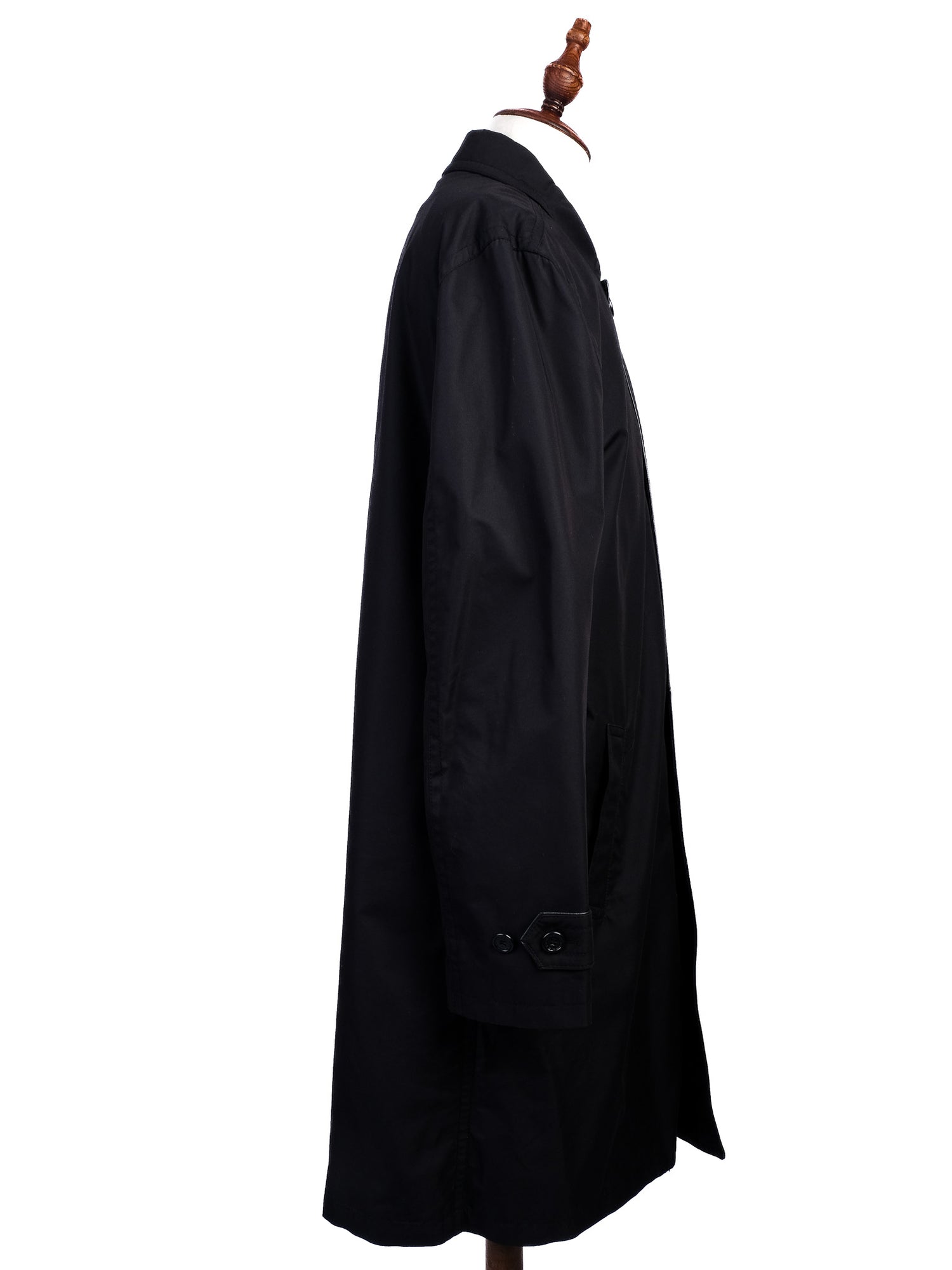 Perfect Ermenegildo Zegna Black Nylon Trench Coat Size XL