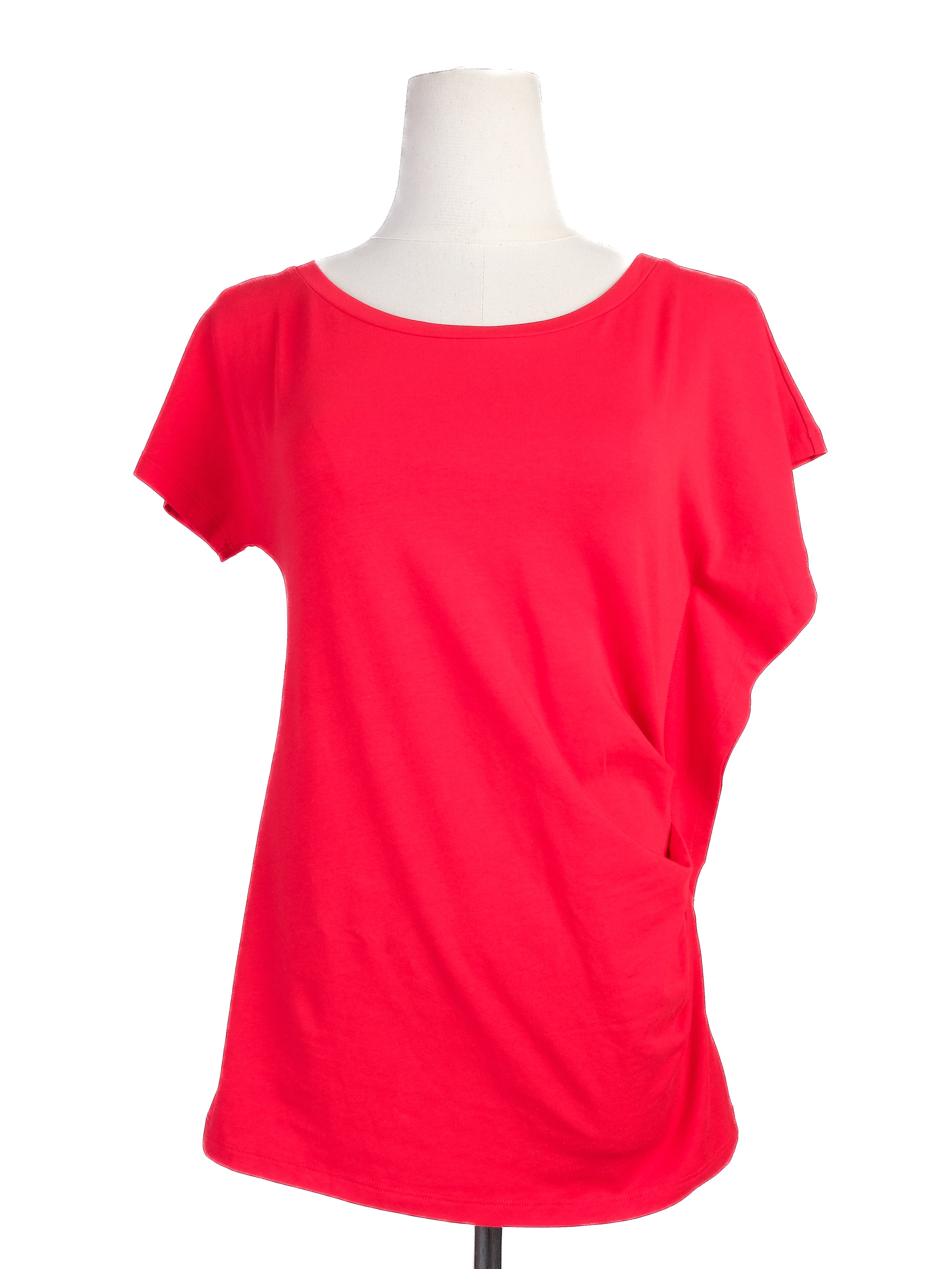 Excellent Weekend MaxMara Red Cotton T-Shirt Size XS for Women
