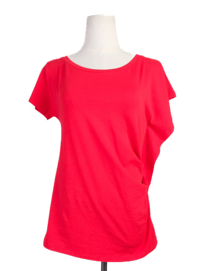 Excellent Weekend MaxMara Red Cotton T-Shirt Size XS for Women