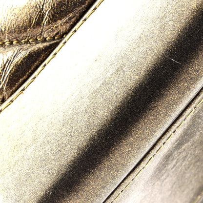 Chanel Gabrielle Hobo Chevron Metallic Aged Calfskin Small