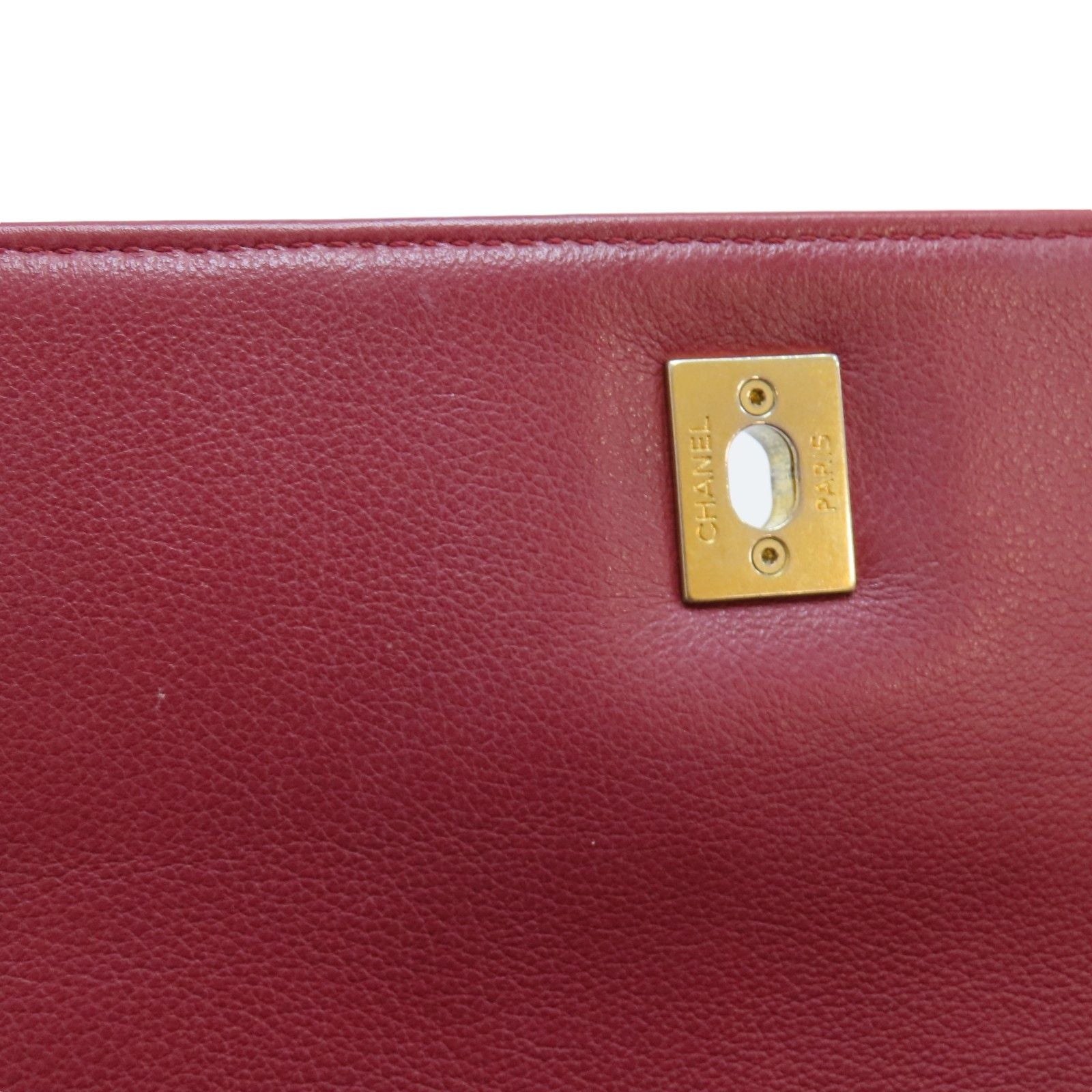 Chanel Small Chevron Chic Top Handle Flap, Calfskin Stitched