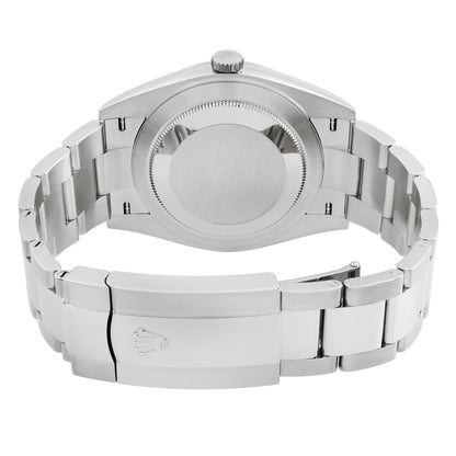 Rolex Datejust 41 Steel White Index Dial Smooth Bezel Automatic Men Watch 126300