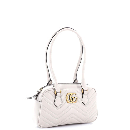Gucci GG Marmont Top Handle Shoulder Bag Matelasse Leather Small