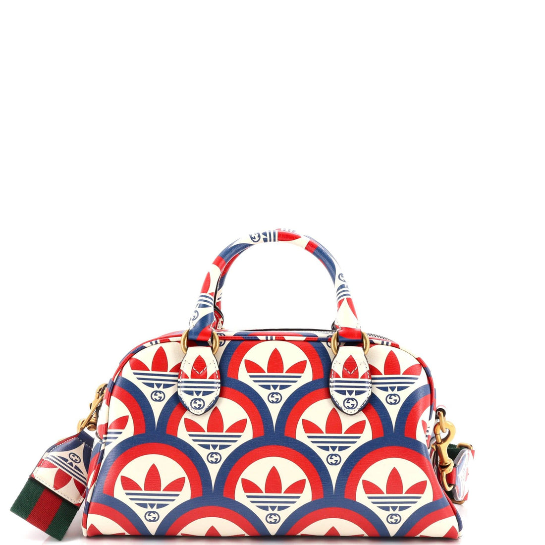 Gucci X Adidas Duffle Bag Printed Leather Mini