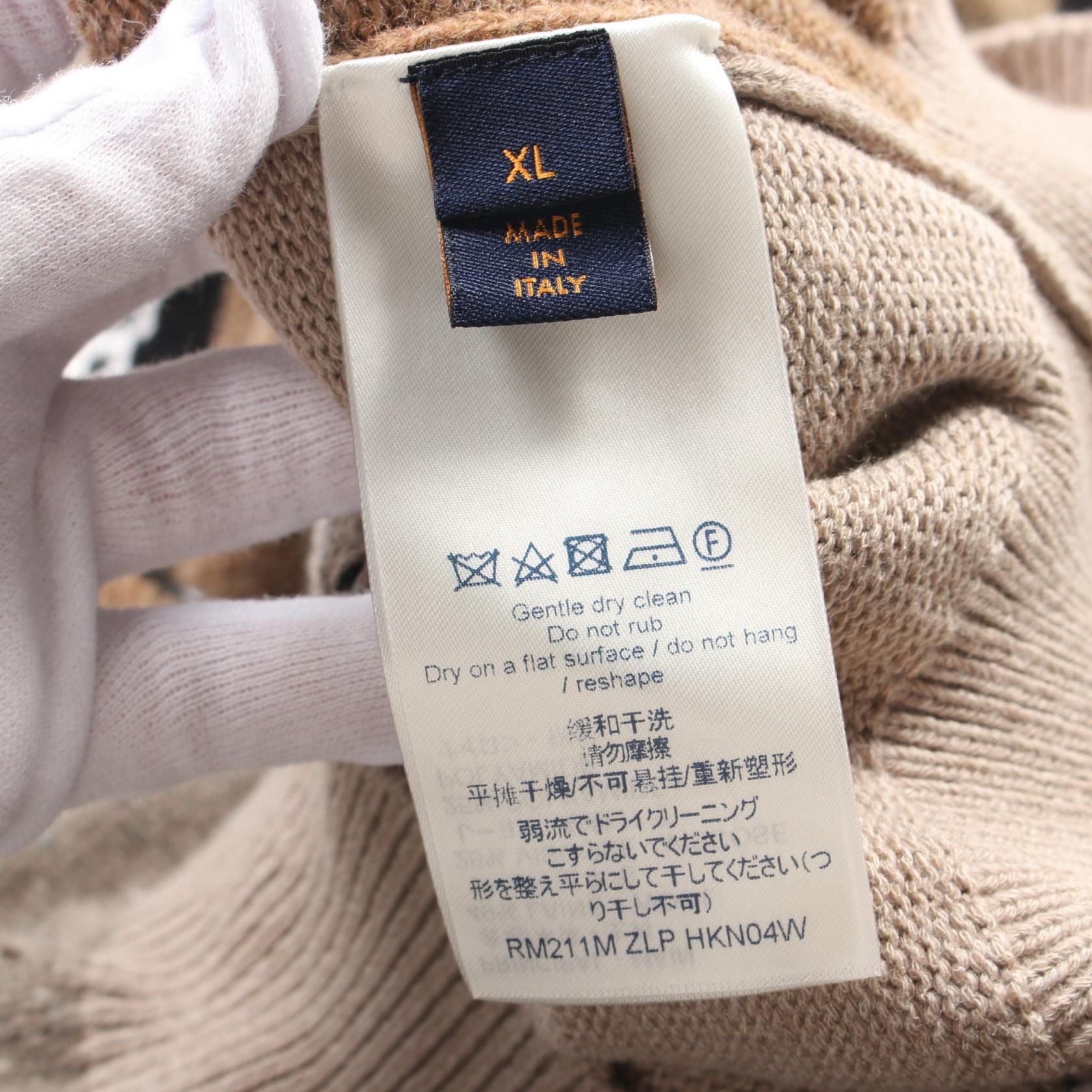 Louis Vuitton Fair Isle Patchwork Beige Multicolor Knit