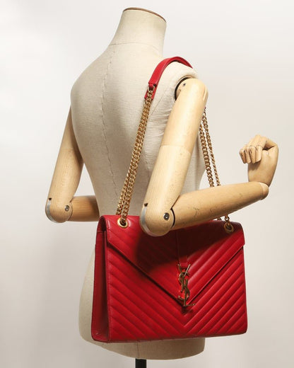 Saint Laurent Large Matelasse Envelope Bag
