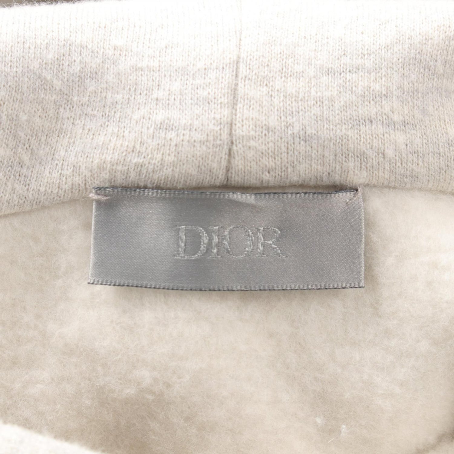 Dior _ Erl Hoodie Tops 313j 646a 0815 Cotton Polyester Gray Silver Mens M