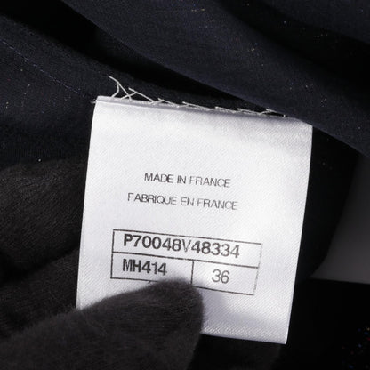Chanel Black Multicolor Coco Mark Dress Silk P 70048v 48334