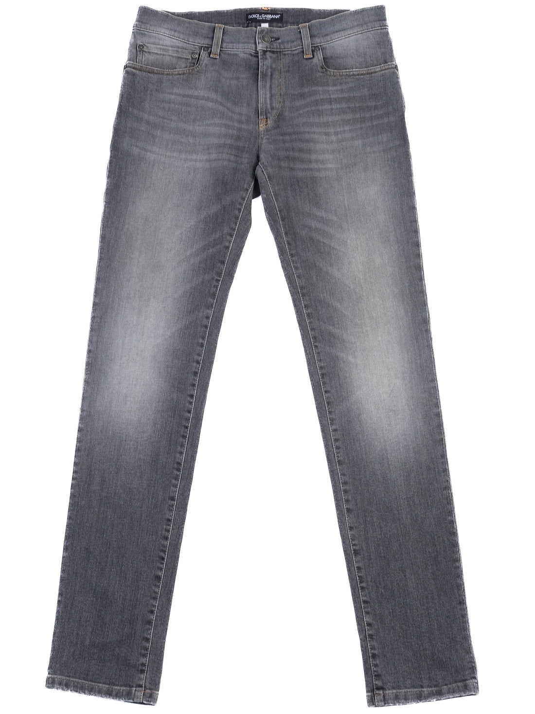 Excellent Dolce Gabbana Gray Cotton Jeans for Men