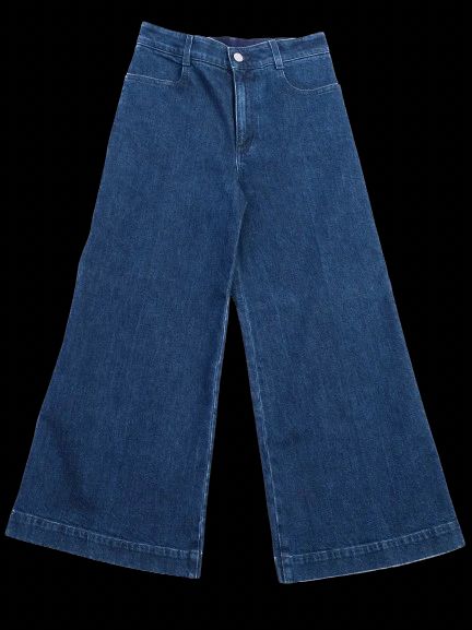 Excellent Stella McCartney Blue Wide-Leg Denim Jeans Size S
