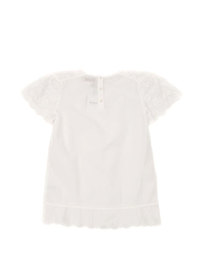 Excellent Stella McCartney Kids White Cotton Blouse Size 10