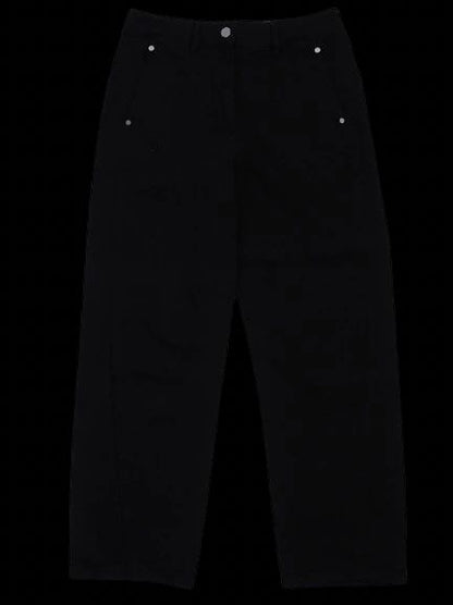 Excellent Lemaire Black Cotton Pants Size M with Pocket Details