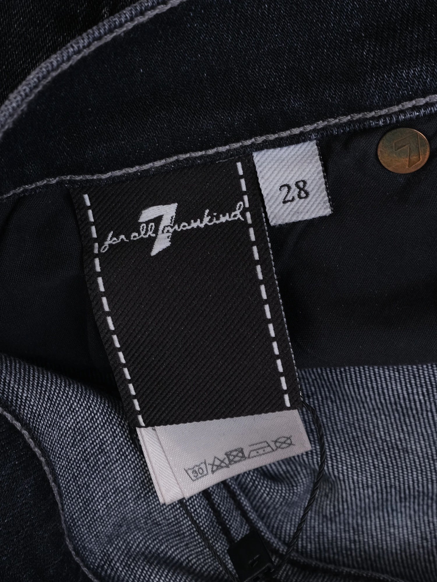 Excellent 7 For All Mankind Gray Skinny Jeans Size M